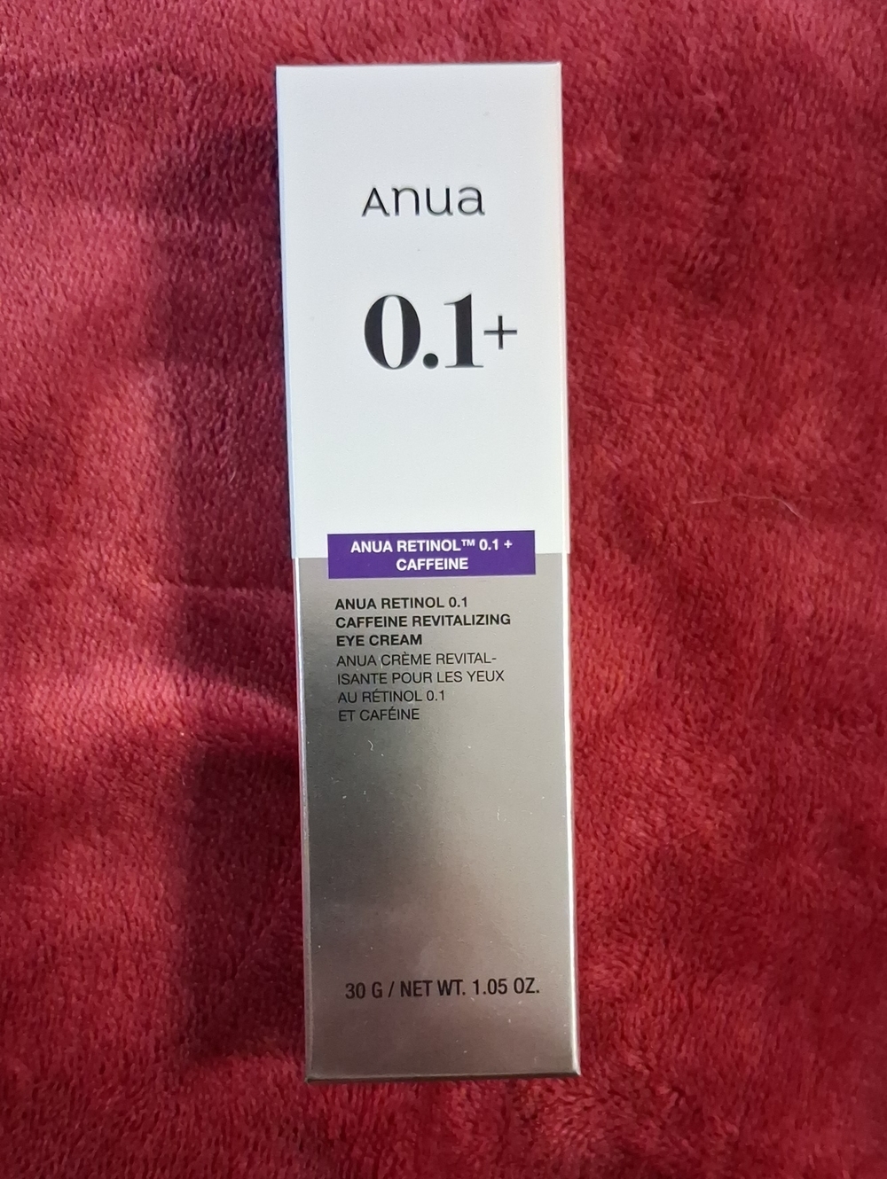 Anua 0.1+ Retinol + Caffeine Eye Cream - White & Silver
